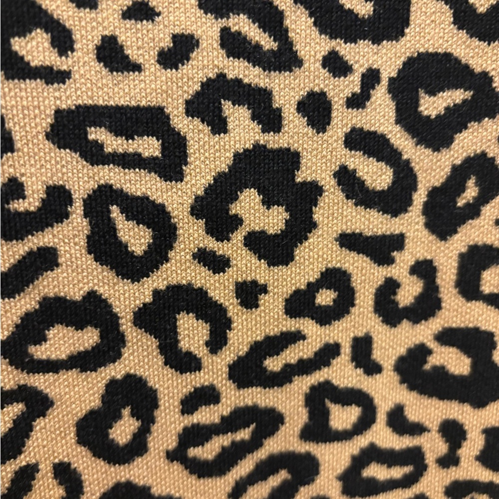 Worth Leopard Print Off-Shoulder Dress L - Picture 5 of 8
